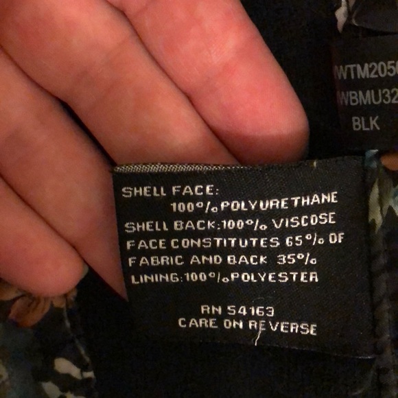 Black river faux leather moto jacket , size M - Picture 8 of 10